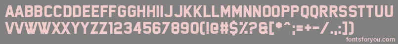 Nemesis Grant Font – Pink Fonts on Gray Background