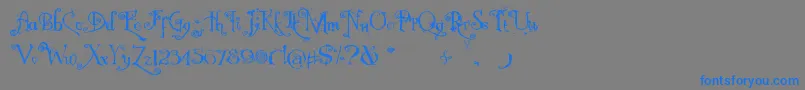 Nemo Nightmares Font – Blue Fonts on Gray Background