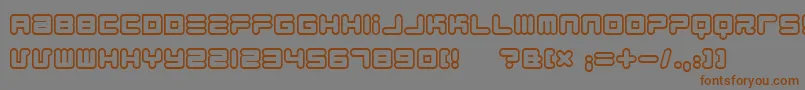 1900805 Font – Brown Fonts on Gray Background