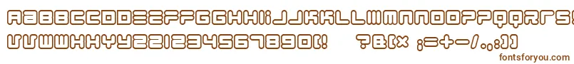 1900805 Font – Brown Fonts on White Background