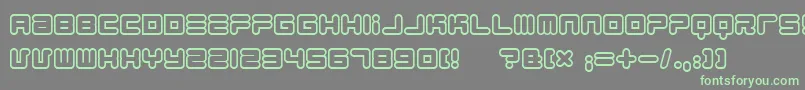 1900805 Font – Green Fonts on Gray Background