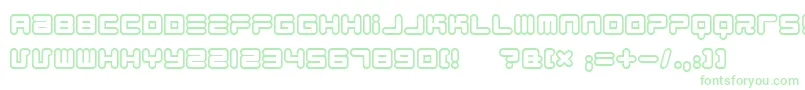 1900805 Font – Green Fonts on White Background