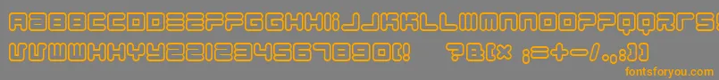 1900805 Font – Orange Fonts on Gray Background