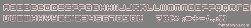 1900805 Font – Pink Fonts on Gray Background