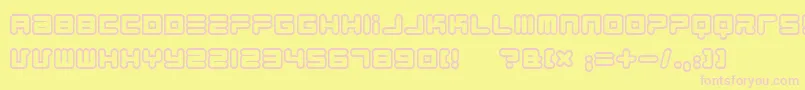 1900805 Font – Pink Fonts on Yellow Background