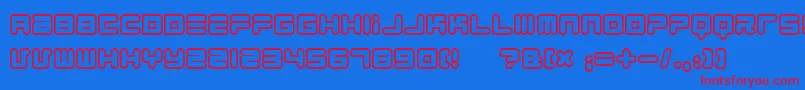 1900805 Font – Red Fonts on Blue Background