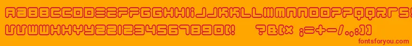 1900805 Font – Red Fonts on Orange Background