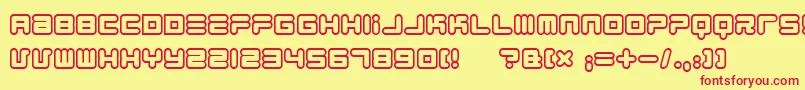 1900805 Font – Red Fonts on Yellow Background