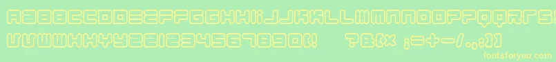 1900805 Font – Yellow Fonts on Green Background