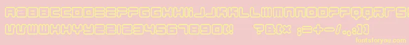 1900805 Font – Yellow Fonts on Pink Background