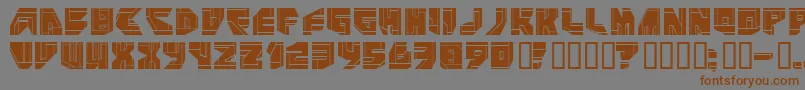 NEO P    Font – Brown Fonts on Gray Background