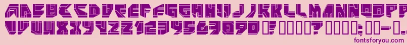 Шрифт NEO P    – фиолетовые шрифты на розовом фоне