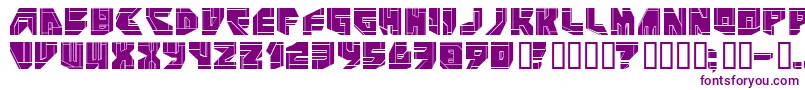 NEO P   -fontti – violetit fontit valkoisella taustalla