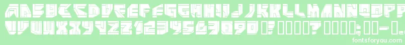 NEO P    Font – White Fonts on Green Background