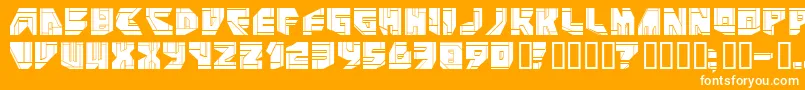 NEO P    Font – White Fonts on Orange Background