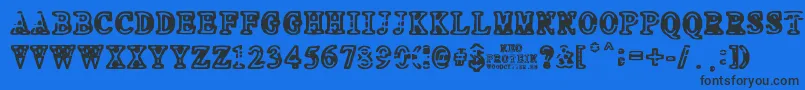 NEO PROTEIN-fontti – mustat fontit sinisellä taustalla