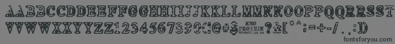 フォントNEO PROTEIN – 黒い文字の灰色の背景