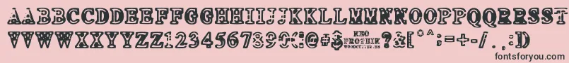 Шрифт NEO PROTEIN – чёрные шрифты на розовом фоне