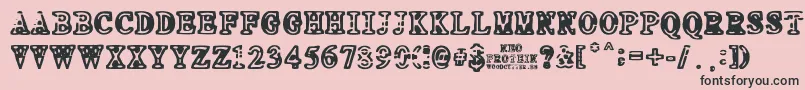 NEO PROTEIN Font – Black Fonts on Pink Background