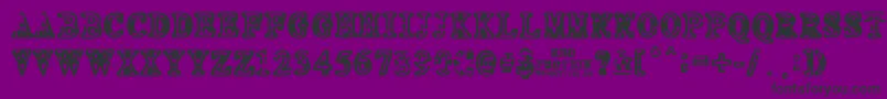 フォントNEO PROTEIN – 紫の背景に黒い文字