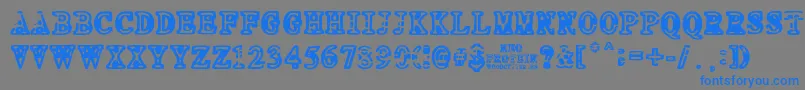 NEO PROTEIN Font – Blue Fonts on Gray Background