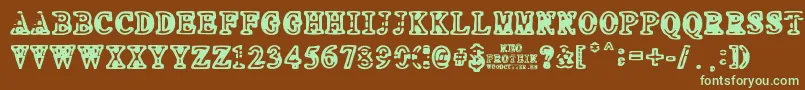 NEO PROTEIN Font – Green Fonts on Brown Background