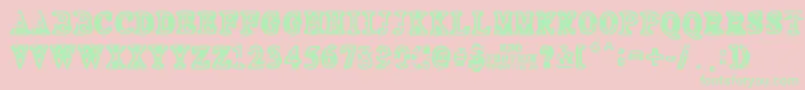 NEO PROTEIN Font – Green Fonts on Pink Background