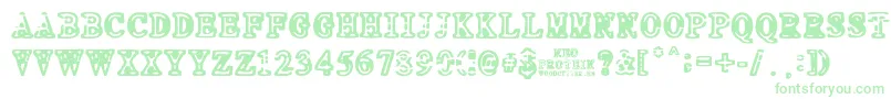 NEO PROTEIN Font – Green Fonts on White Background