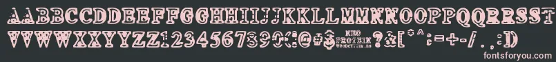 NEO PROTEIN Font – Pink Fonts on Black Background