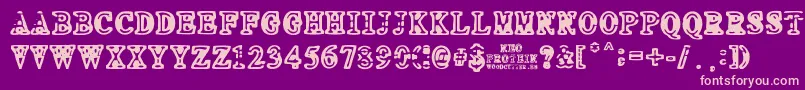 NEO PROTEIN Font – Pink Fonts on Purple Background