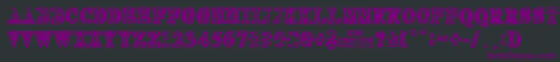 NEO PROTEIN-fontti – violetit fontit mustalla taustalla