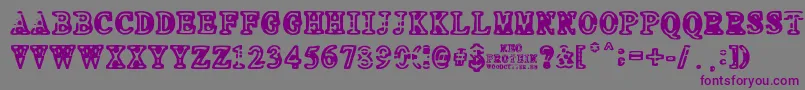 NEO PROTEIN Font – Purple Fonts on Gray Background