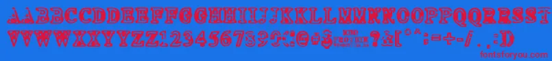 Шрифт NEO PROTEIN – красные шрифты на синем фоне