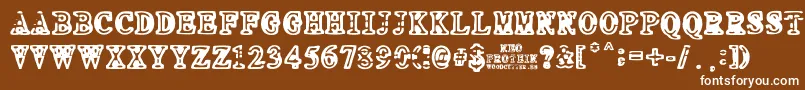 NEO PROTEIN Font – White Fonts on Brown Background