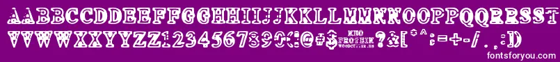 NEO PROTEIN Font – White Fonts on Purple Background