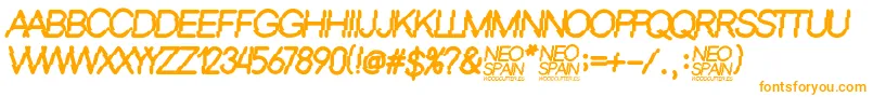 Подробнее о шрифте Neo Spain Шрифт Neo Spain – оранжевые шрифты