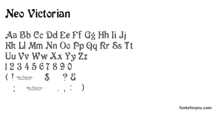 Шрифт Neo Victorian – алфавит, цифры, специальные символы