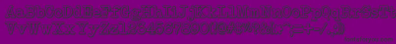 NeoBulletin Shadow Font – Black Fonts on Purple Background