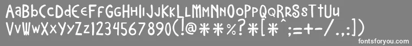 Neocat Regular 3 0 Font – White Fonts on Gray Background