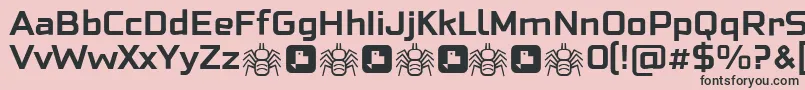 NeoFobia Bold Font – Black Fonts on Pink Background