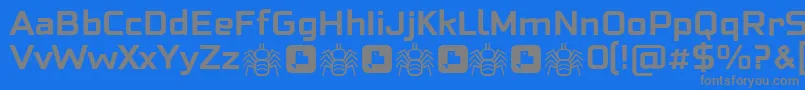 NeoFobia Bold Font – Gray Fonts on Blue Background