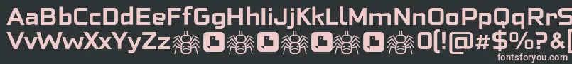 NeoFobia Bold Font – Pink Fonts on Black Background