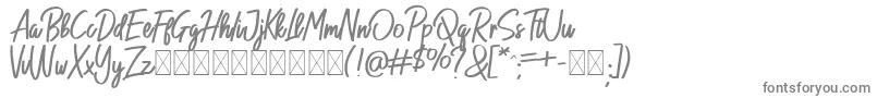 NeoHestages-fontti – harmaat kirjasimet valkoisella taustalla