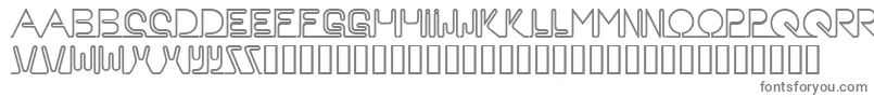 NEON    -fontti – harmaat kirjasimet valkoisella taustalla