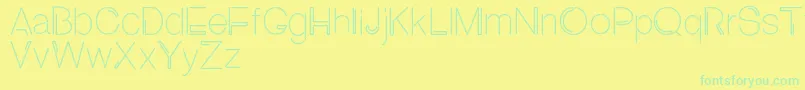 Police NEON ABSOLUTE SANS1 – polices vertes sur fond jaune