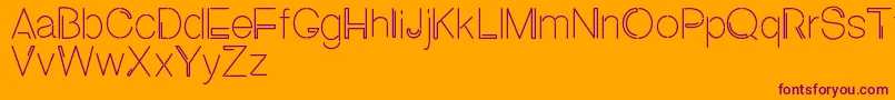 NEON ABSOLUTE SANS1 Font – Purple Fonts on Orange Background