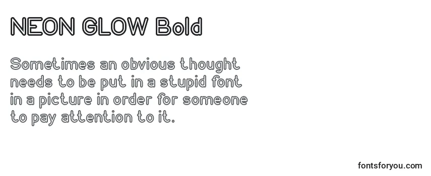 NEON GLOW Bold Font