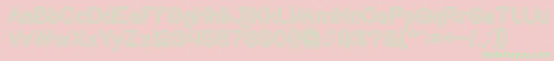 NEON GLOW Hollow Font – Green Fonts on Pink Background