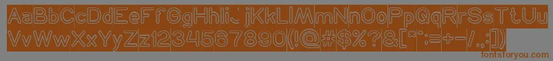 NEON GLOW Inverse Font – Brown Fonts on Gray Background