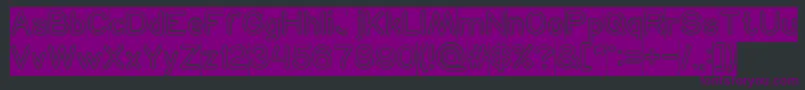 NEON GLOW Inverse-Schriftart – Violette Schriften auf schwarzem Hintergrund